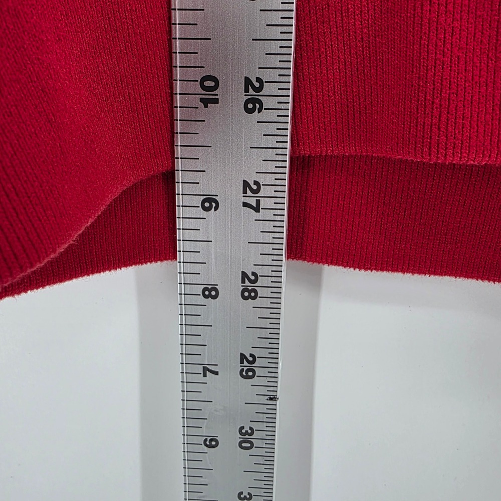 Polo Ralph Lauren Hoodie Mens L Heritage Cotton Blend Shawl Neck Red Pullover - Picture 5 of 9
